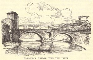 Fabrican Bridge over the Tiber River (drawing)